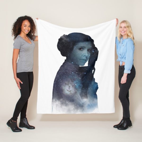 Princess Leia | Space Silhouette Fleece Blanket