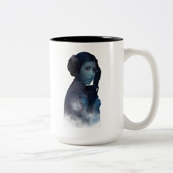 Princess Leia | Space Silhouette Two-Tone Coffee Mug