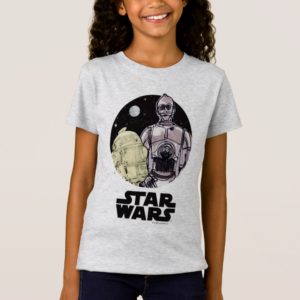 R2-D2 & C-3PO | Sketch Art T-Shirt
