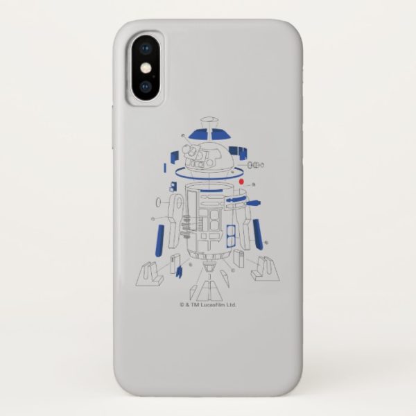 R2-D2 Exploded View Drawing Case-Mate iPhone Case