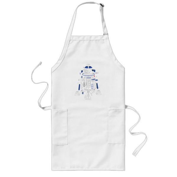 R2-D2 Exploded View Drawing Long Apron