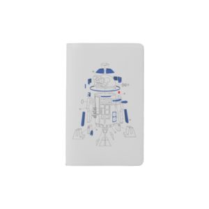R2-D2 Exploded View Drawing Pocket Moleskine Notebook