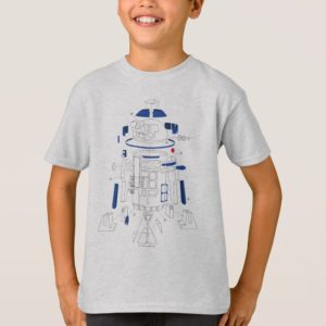 R2-D2 Exploded View Drawing T-Shirt