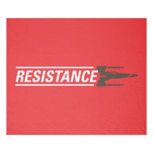 Resistance X-Wing Typography Fleece Blanket