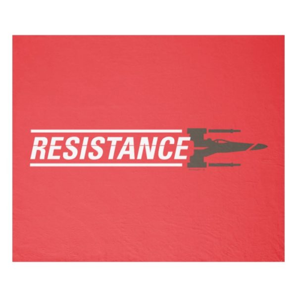 Resistance X-Wing Typography Fleece Blanket