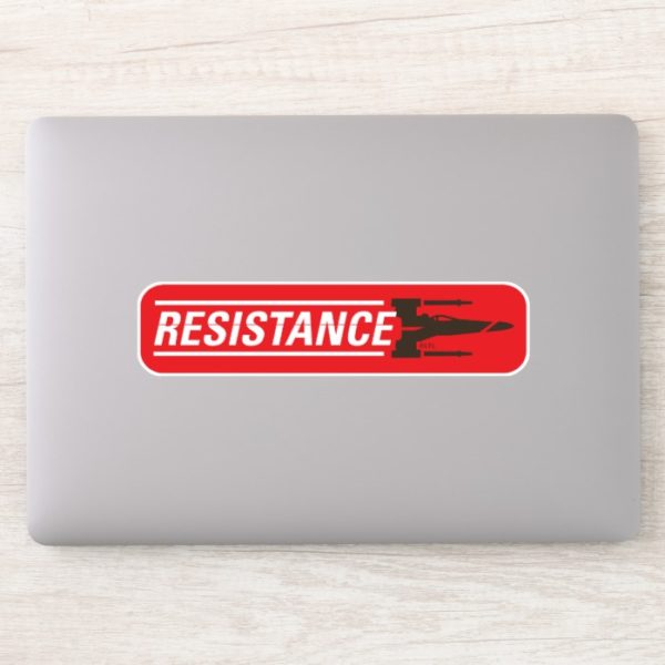 Resistance X-Wing Typography Sticker