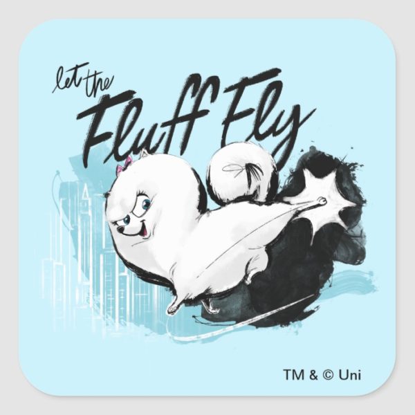 Secret Life of Pets - Gidget | Let the Fluff Fly Square Sticker