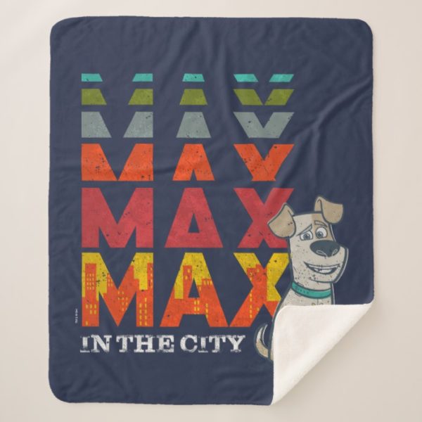 Secret Life of Pets - Max in the City Sherpa Blanket