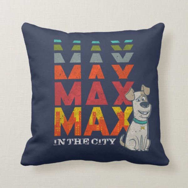 Secret Life of Pets - Max in the City Throw Pillow