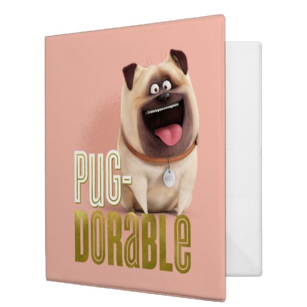 Secret Life of Pets - Mel | Pug-Dorable 3 Ring Binder