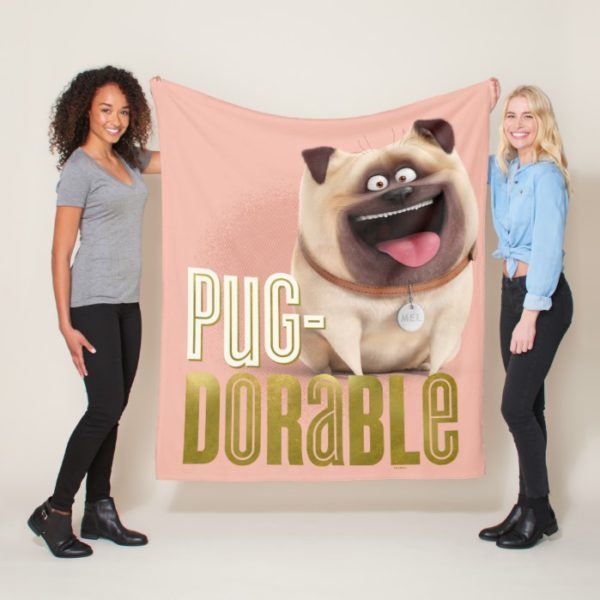 Secret Life of Pets - Mel | Pug-Dorable Fleece Blanket