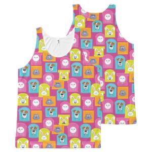 Secret Life of Pets Pattern All-Over-Print Tank Top