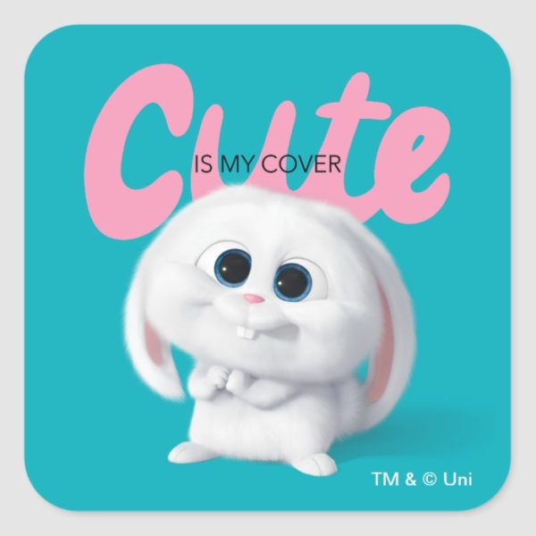 Secret Life of Pets - Snowball | Cute is My Cover Square Sticker