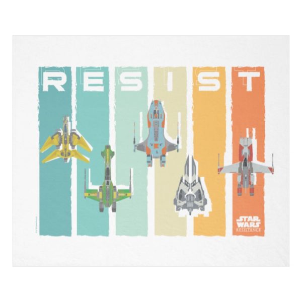 Star Wars Resistance | Ace Squadron "Resist" Fleece Blanket