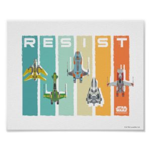 Star Wars Resistance | Ace Squadron "Resist" Poster