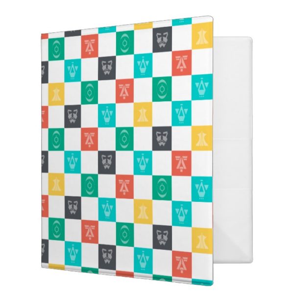 Star Wars Resistance | Aces Icon Checker Pattern 3 Ring Binder