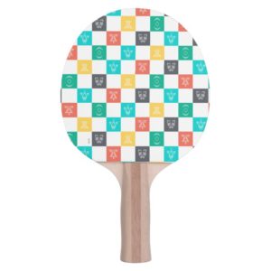 Star Wars Resistance | Aces Icon Checker Pattern Ping Pong Paddle