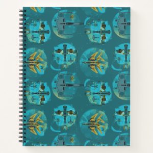 Star Wars Resistance | Teal Ace Fighters Pattern Notebook