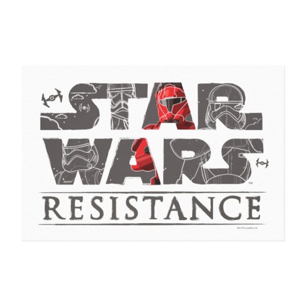 Star Wars Resistance | The First Order Logo Canvas Print