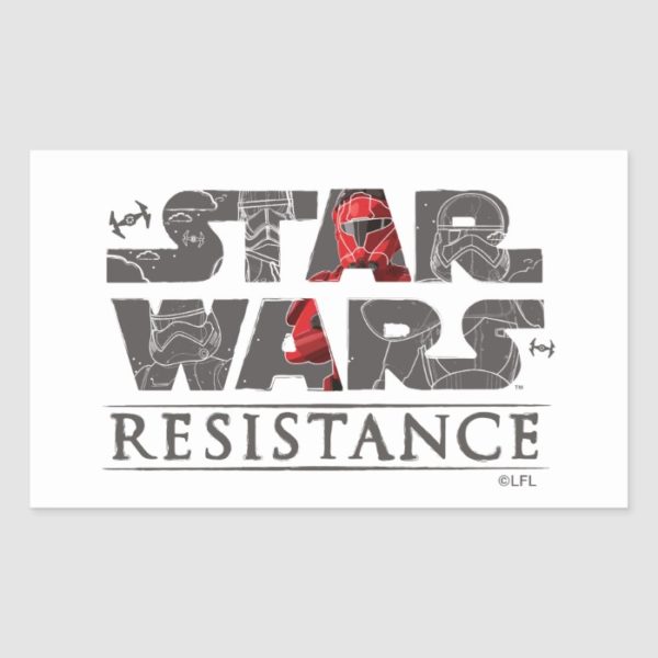 Star Wars Resistance | The First Order Logo Rectangular Sticker