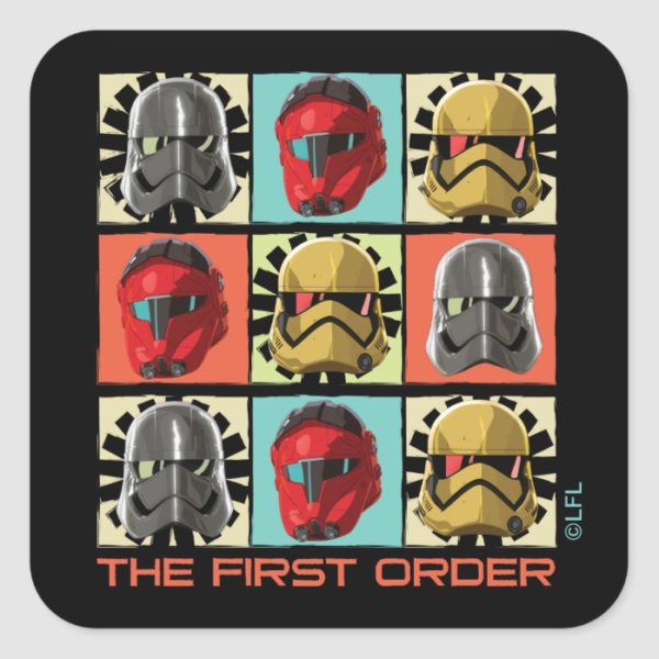 Star Wars Resistance | The First Order Square Sticker