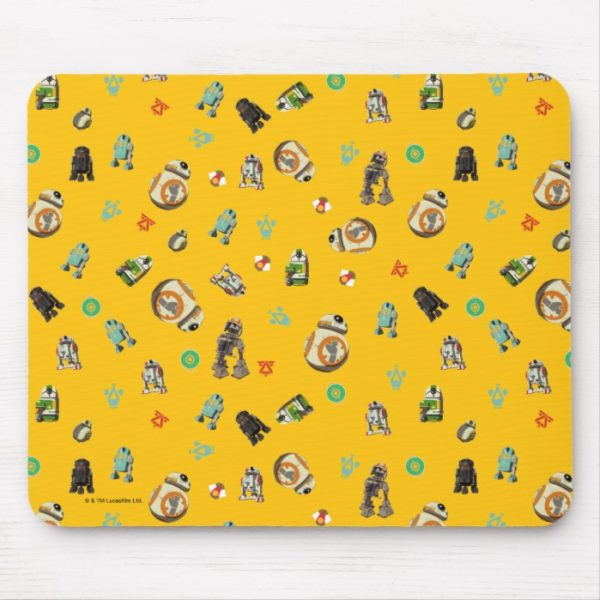 Star Wars Resistance | Yellow Droids Pattern Mouse Pad