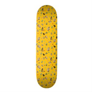 Star Wars Resistance | Yellow Droids Pattern Skateboard