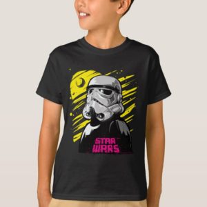 Stormtrooper Neon Death Star Sketch T-Shirt