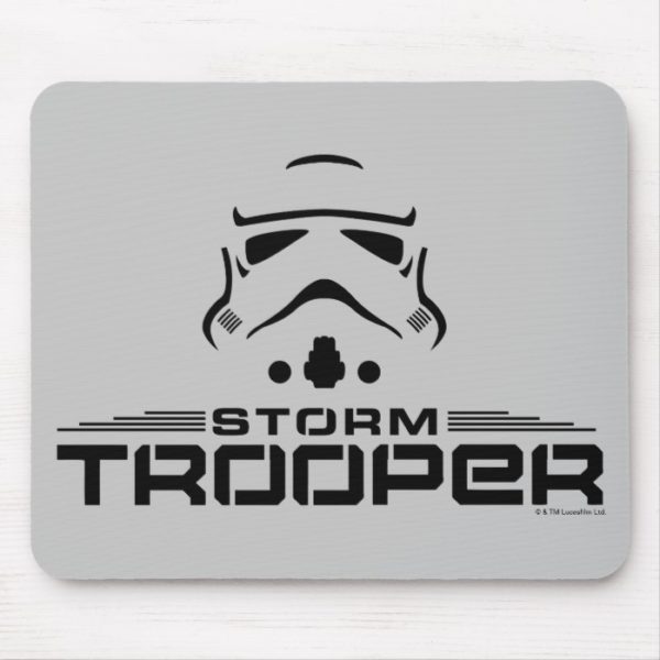 Stormtrooper Simplified Graphic Mouse Pad