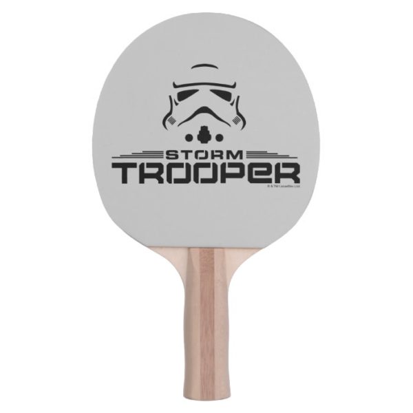 Stormtrooper Simplified Graphic Ping Pong Paddle