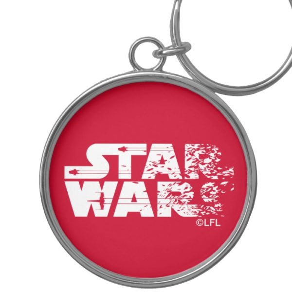 White Star Wars Logo Keychain