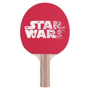 White Star Wars Logo Ping Pong Paddle