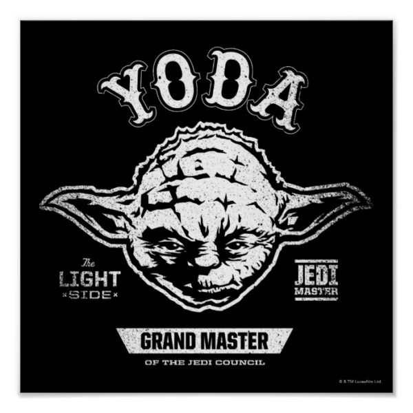Yoda Grand Master Emblem Poster