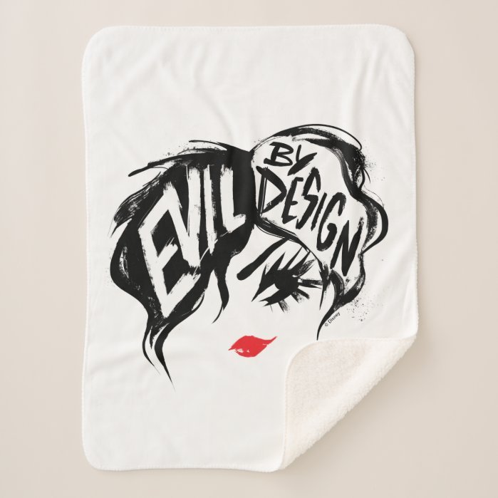 Cruella | Evil By Design Brush Stroke Painting Sherpa Blanket