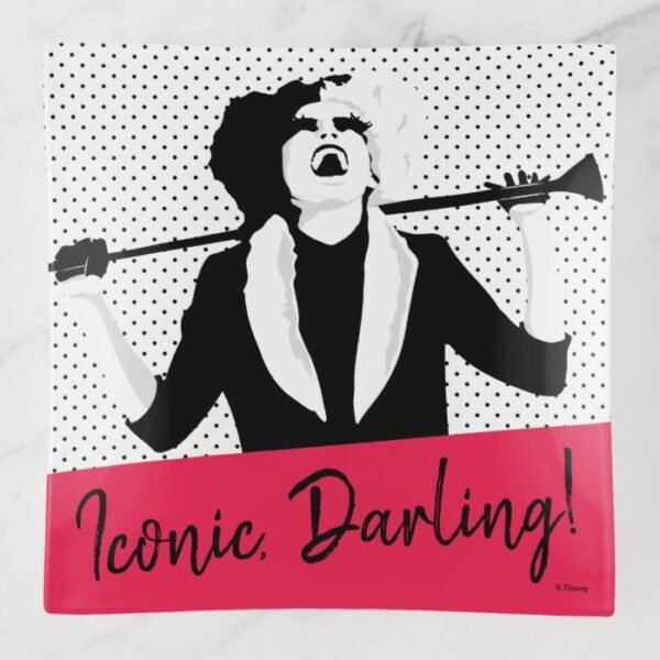 Cruella | Laughing Pop Art Stencil Portrait Trinket Trays