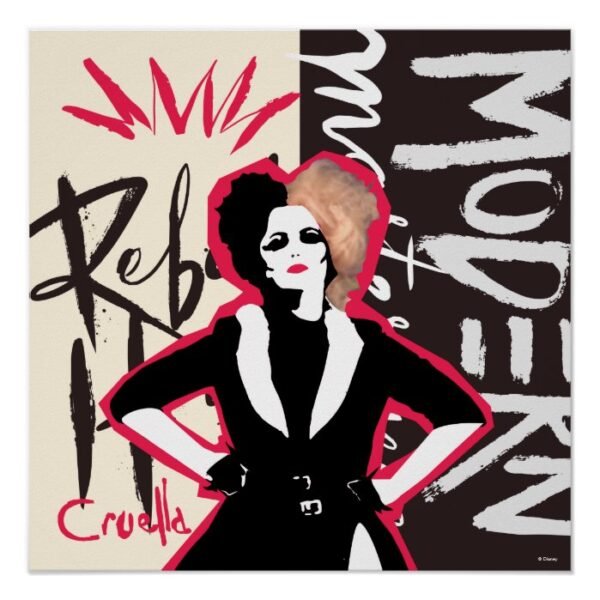 Cruella | Rebel Heart - Modern Masterpiece Poster