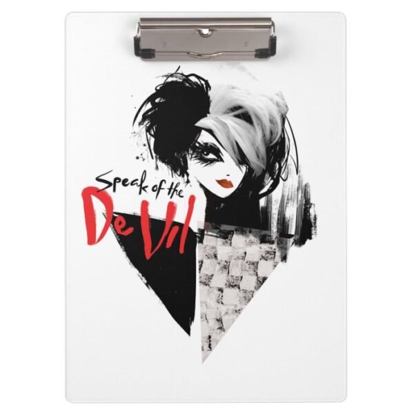Cruella | Speak of the De Vil Diamond Collage Clipboard