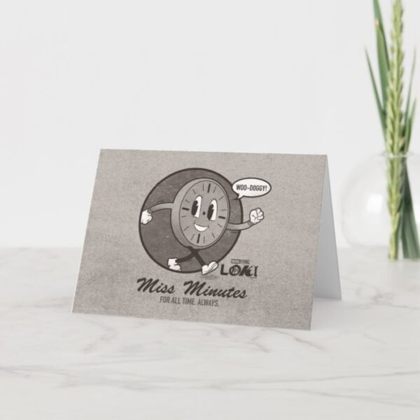 Vintage Miss Minutes Graphic Card